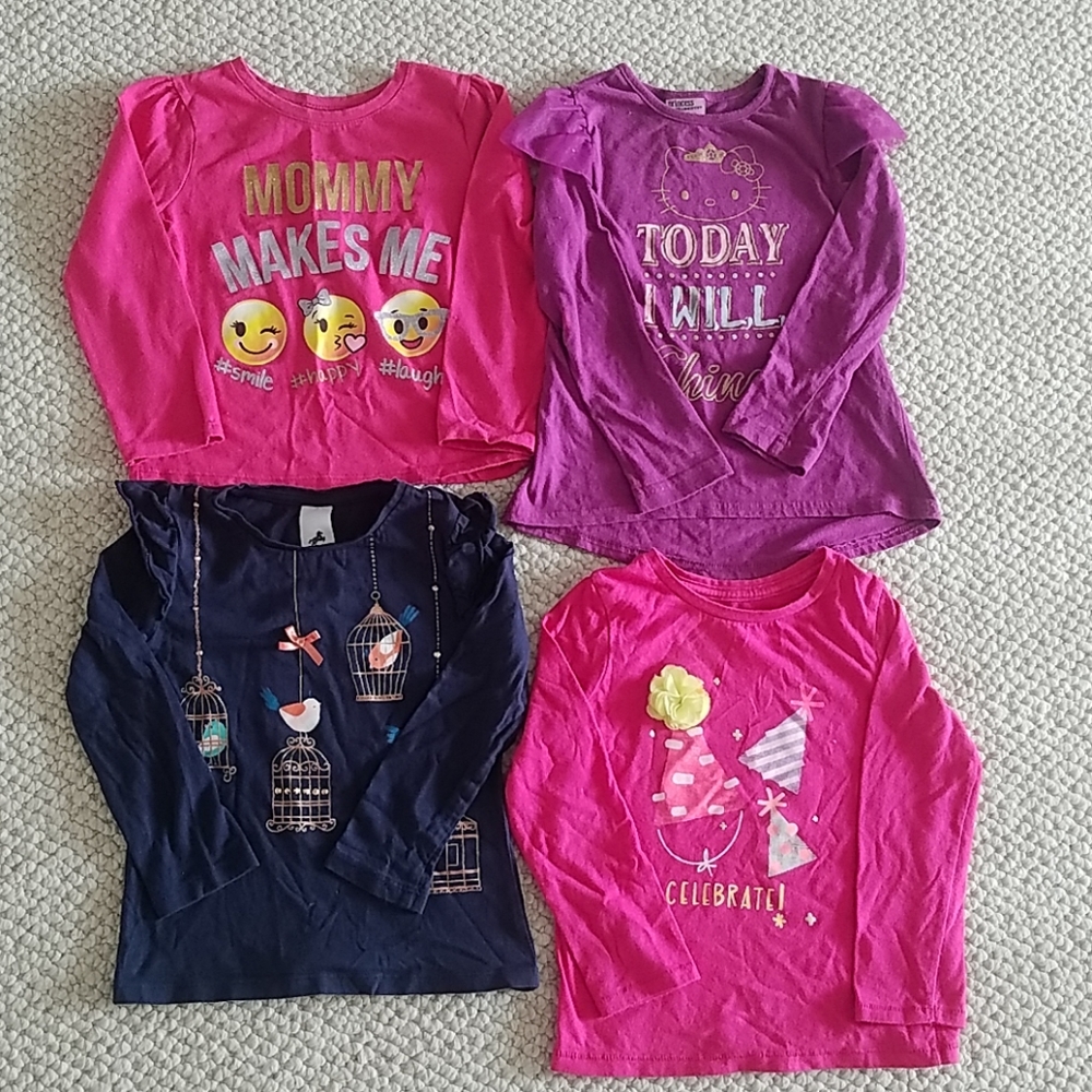 Kids 5 bundle girl long sleeve top